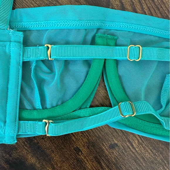 We are HAH Wired Bra in Teal - Picture 5 of 8
